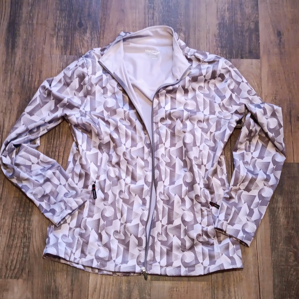 Saucony Geometric Track Jacket Zip L XL